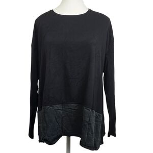 Lululemon Athletica Ease Of Mind Black Long Sleeve Shirt | Mixed Media